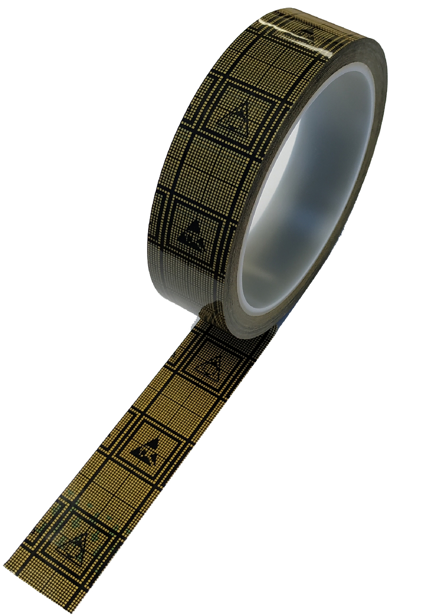 2 in. Wide x 36 Yards Long, Conductive Grid Tape Bertech