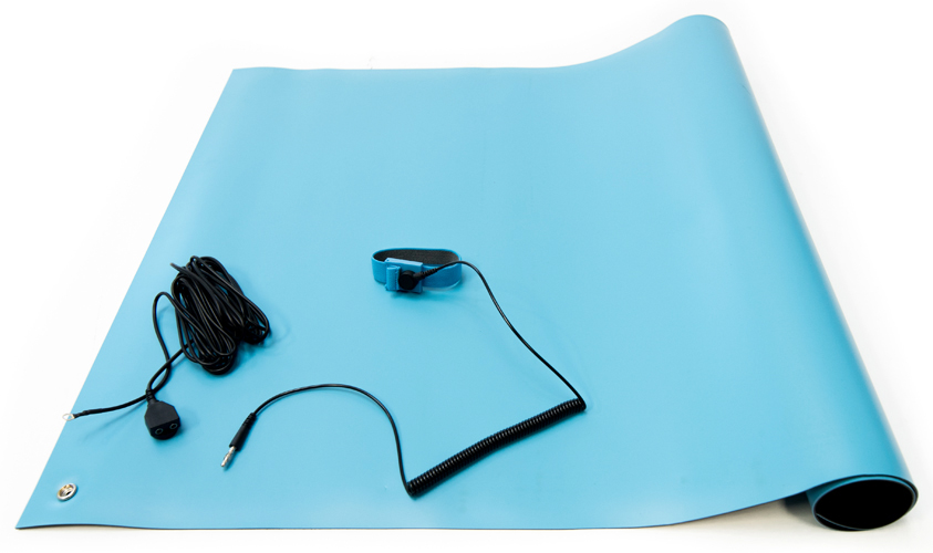 30 inch x 30 inch ESD High Temperature Mat Kit, Blue Color