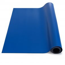 2 Wide x 3 Long x 0.06 Thick Bertech ESD Two Layer Rubber Mat Kit with a Wrist Strap and a Grounding Cord Blue 