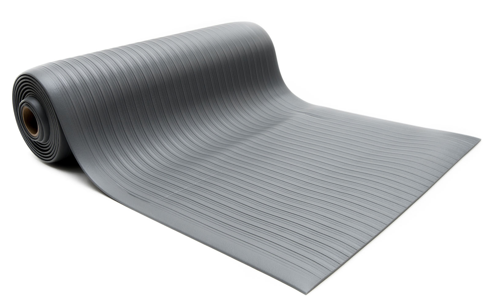 Ribbed Pattern AFRB58-3x15GR Bertech 5/8 x 3 x 15 Gray Anti Fatigue Vinyl Foam Floor Mat 