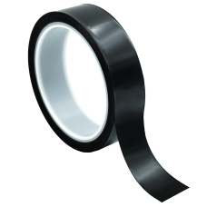 1 1/2 In. Wide x 72 Yards Long, 1 Mil Black Polyester Tape w/Acrylic Adhesive