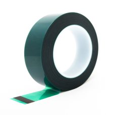 1 In. Wide x 72 Yards Long, 1 Mil Green Polyester Masking Tape
